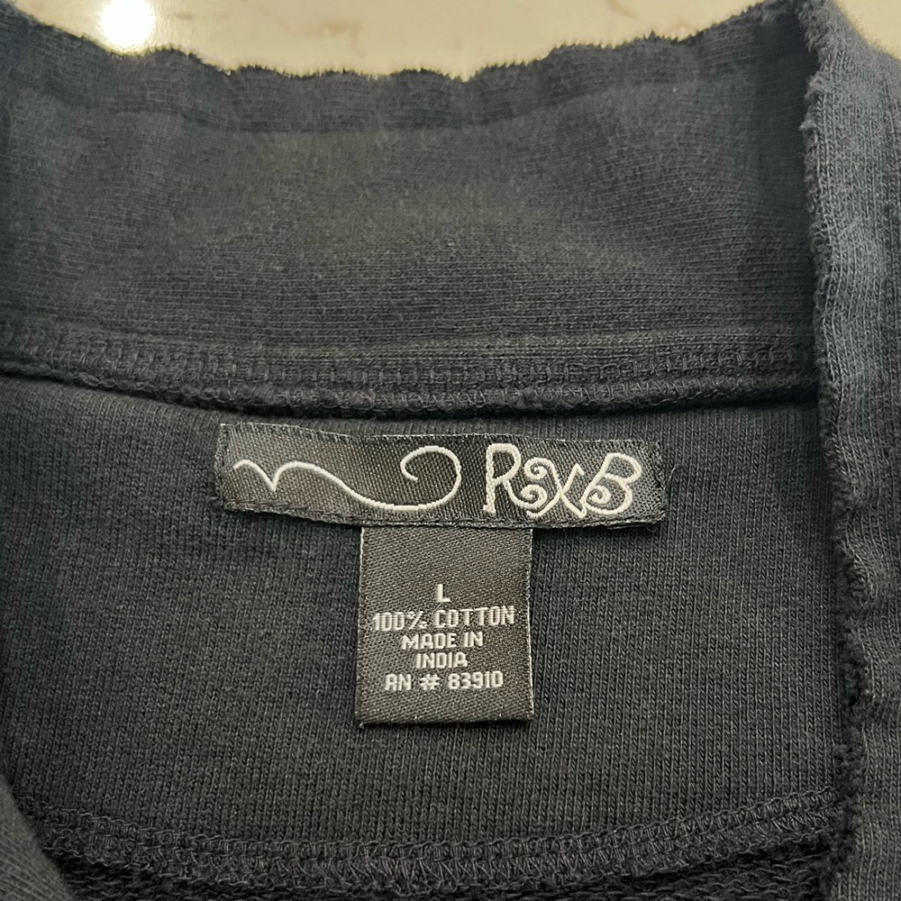 RXB Embroidered Boho Floral Raw Edge Cotton Jacket - Picture 7 of 11